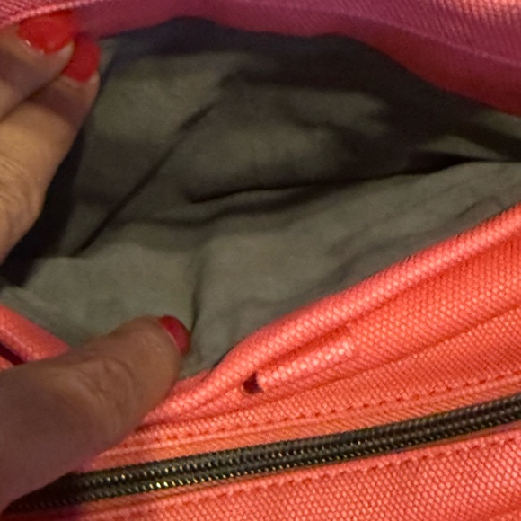 Lug Coral Quilted Small Tote Bag GUC - Picture 5 of 13